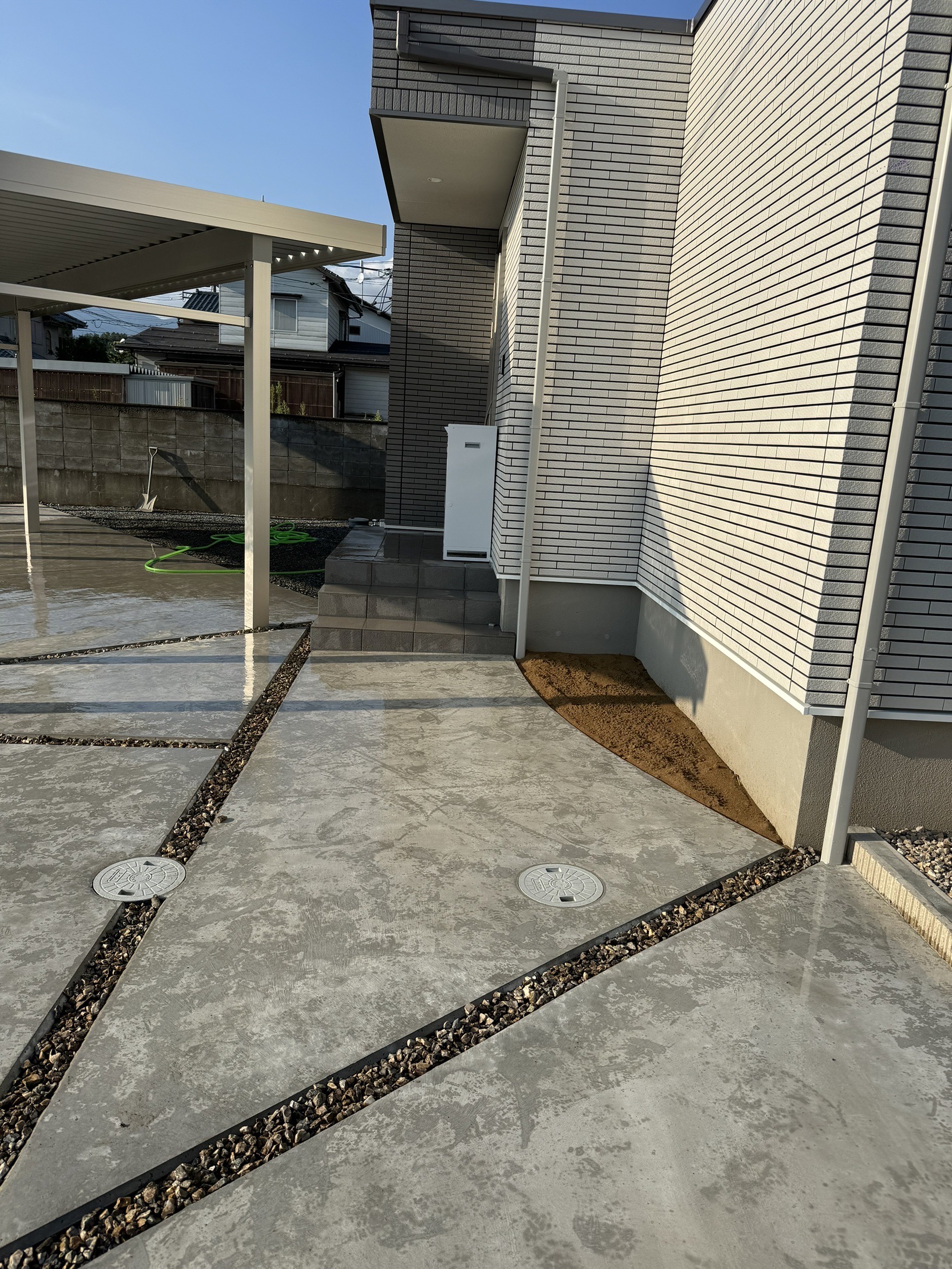駐車場土間をおしゃれにしたいエクステリア
