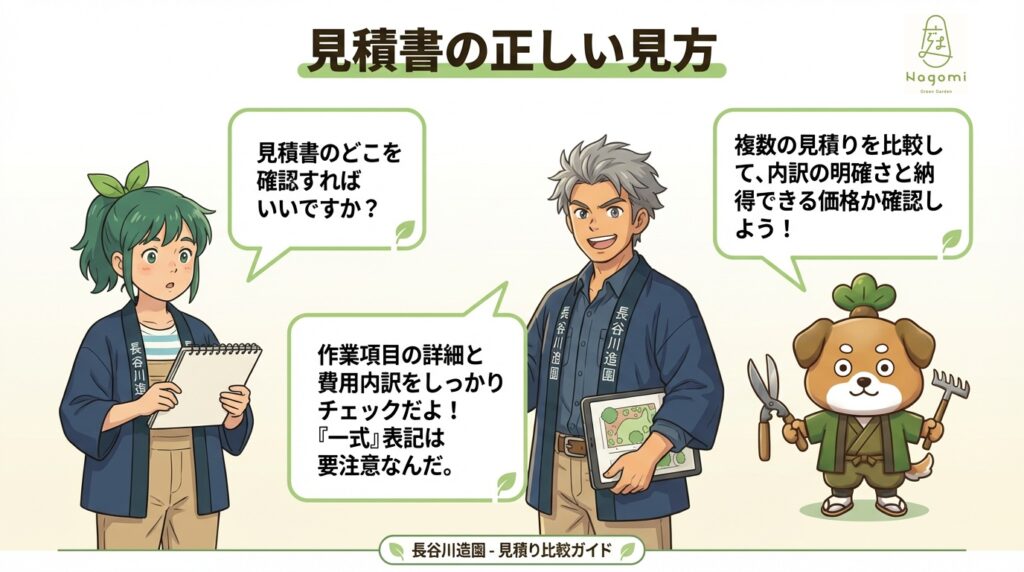 庭じまいの見積書の正しい見方